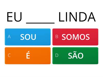 VERBO SER- PRESENTE DO INDICATIVO