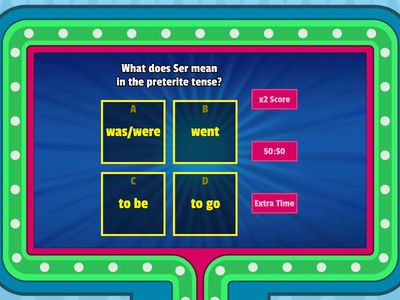 Ser and Ir Preterite - Gameshow Quiz