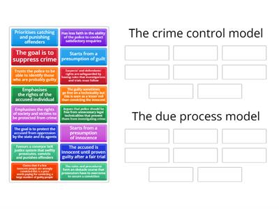 Models of criminal justice