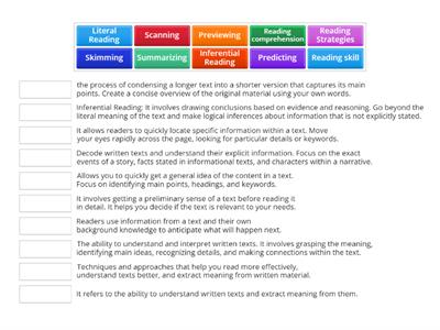 Reading Comprehension Skill