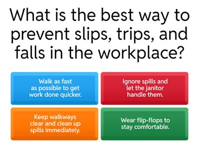 Workplace Safety & Rules Quiz
