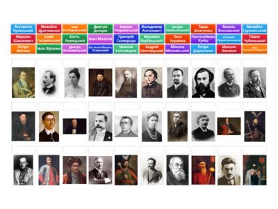 НМТ ІСТОРІЯ УКРАЇНИ ПОРТРЕТИ