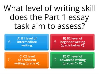 CAE Writing Part 1