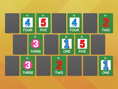 MATCHING PAIRS: NUMBERS 1 TO 10