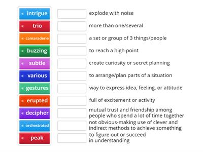Valentine Reading Passage: Vocabulary