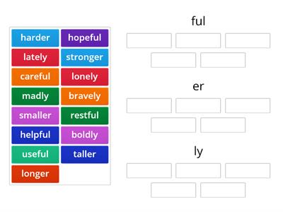 Ful, er, Ly Wilson Book 6 Suffixes