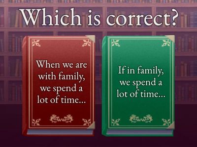 Error Correction and Vocabulary review