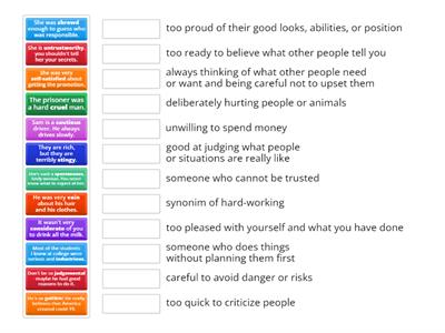 Solutions 1A vocabulary