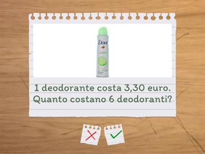 prezzo unitario e prezzo totale