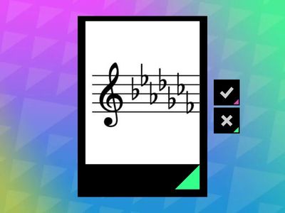 Знаки у тональностях  (до 7) 