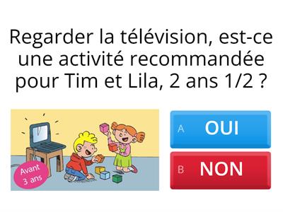 quiz Tim et Lila nous questionnent