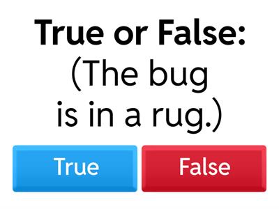 READING CARD (The Bug in the Rug)