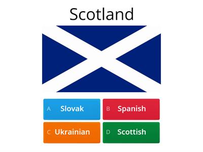 Gateway A2 Unit 4  Countries and Nationalities part 1 Quiz