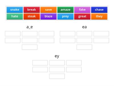 Dragon Eggs Series - long ay sound - more spellings