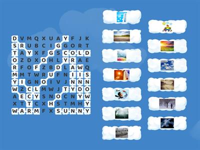 OI2 U2 Weather - wordsearch