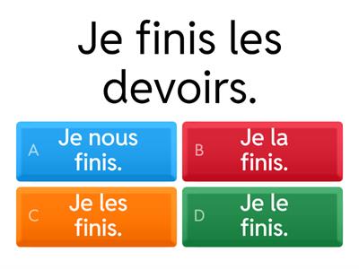 COD - COI - complément d'object