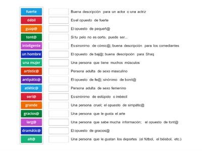 Los Adjetivos Esp 1