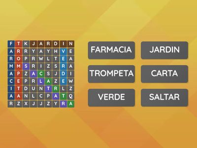 R INVERSA SOPA DE LETRAS