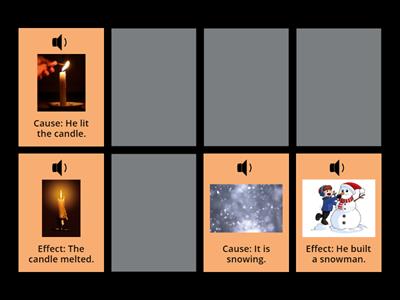 Cause and Effect Memory Match (w/ audio support)