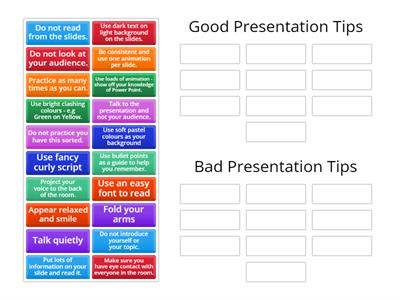 CAL L1 FS What to do in your presentation.