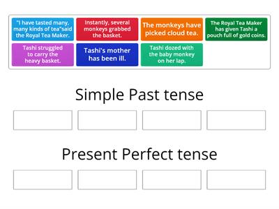 Present perfect tense Group sort