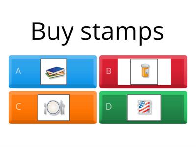 Places Around Town - Verbs