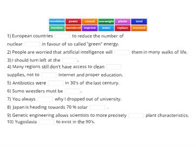 SO B1 Unit 5 collocations