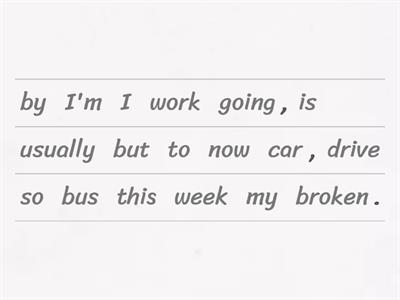 Rozsypanka Present Simple/Present Continuous