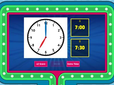 Time to the Hour and Half Hour