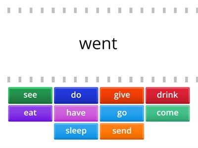 Let´s play! (Irregular verbs)