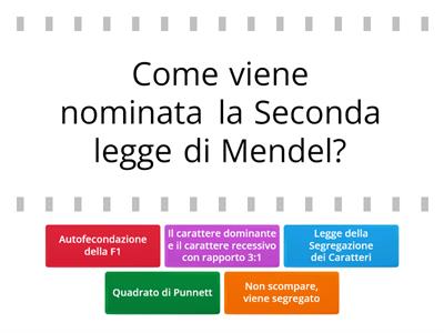 Seconda Legge di Mendel