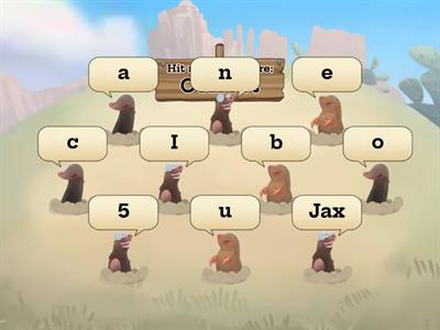 Whack a mole vowels