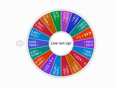 Adding & Subtraction Decimals to the Thousandths