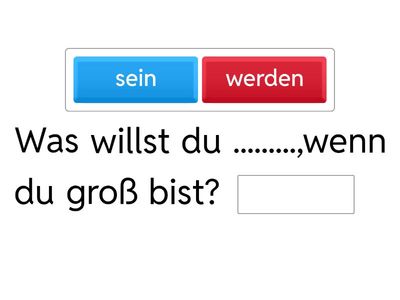 Was willst du werden.