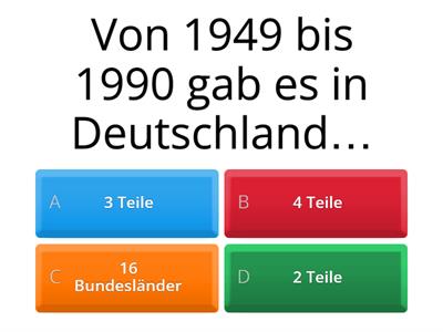 Deutsch-deutsche Geschichte Quiz