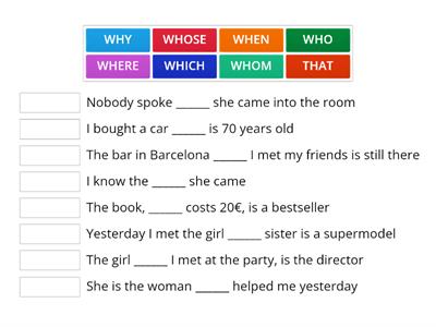 RELATIVE CLAUSES