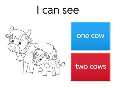 farm animals -  plurals - first form