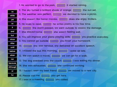 Combining Sentences Practice