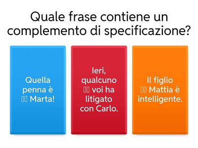 Complementi indiretti