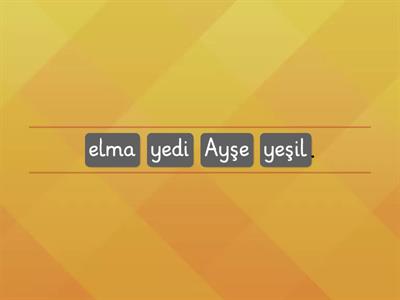 Cümle Oluşturma 'ş' Sesi