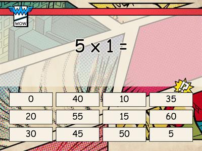 Multiplication Facts - 5s and 10s