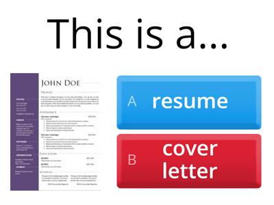 Cover Letter Quiz - Epp