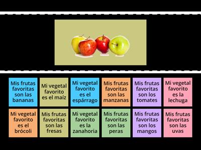 1-12 Frutas y Vegetales Mi plato