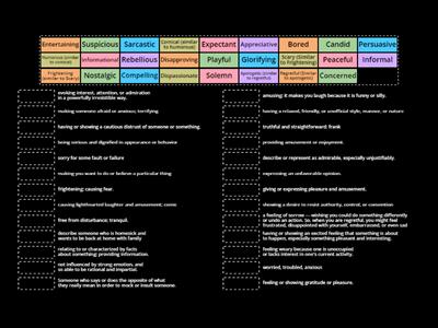 Tone and Mood Match Up 1