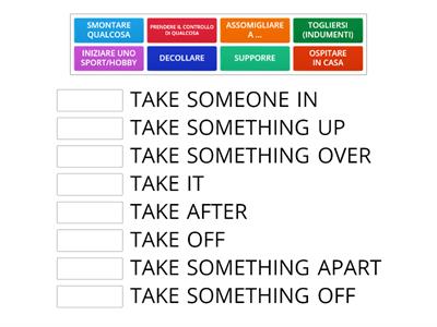 PHRASAL VERBS WITH TAKE