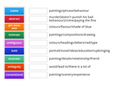 Outcomes Upper-Intermediate Unit 1.2_adj. collocations