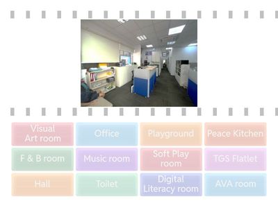 Match word to picture _ location in school (Low support)