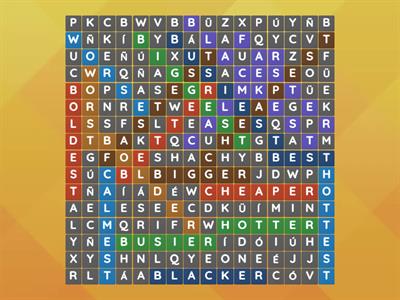 COMPARATIVE AND SUPERLATIVE ADJECTIVES 