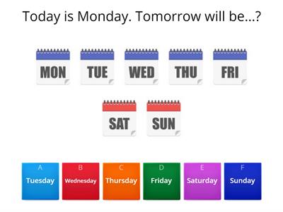 Today/Tomorrw/Yesterday