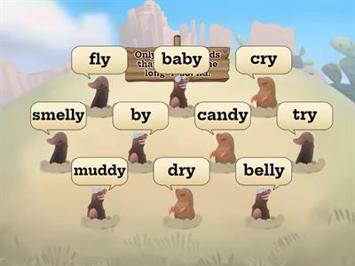 Letter Y, Long "i" Sound